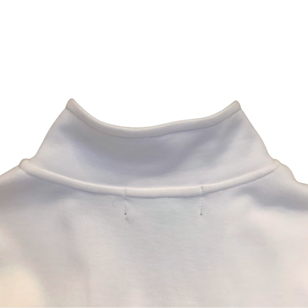 Active Ralph Lauren White Tan Sport Zip Jacket Small Petite Cotton Preppy Tennis - Picture 8 of 10